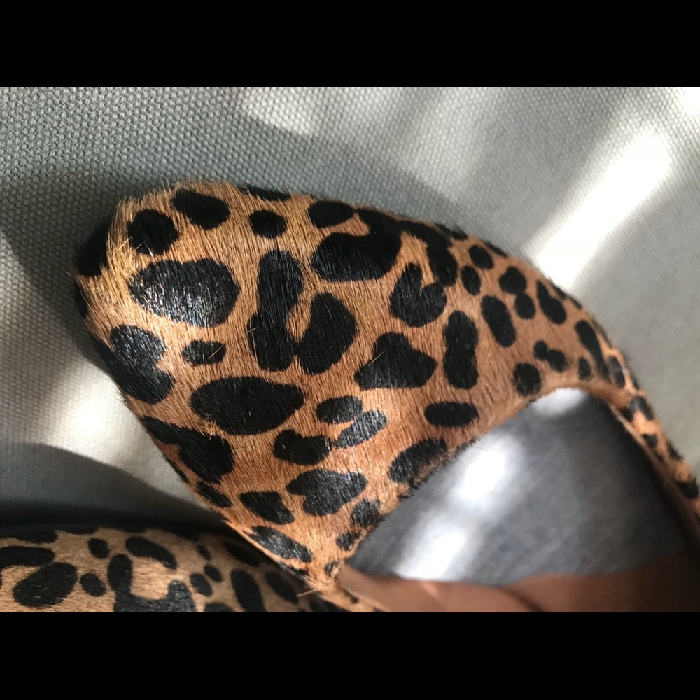 Dr. Scholl’s Calf hair leopard flats